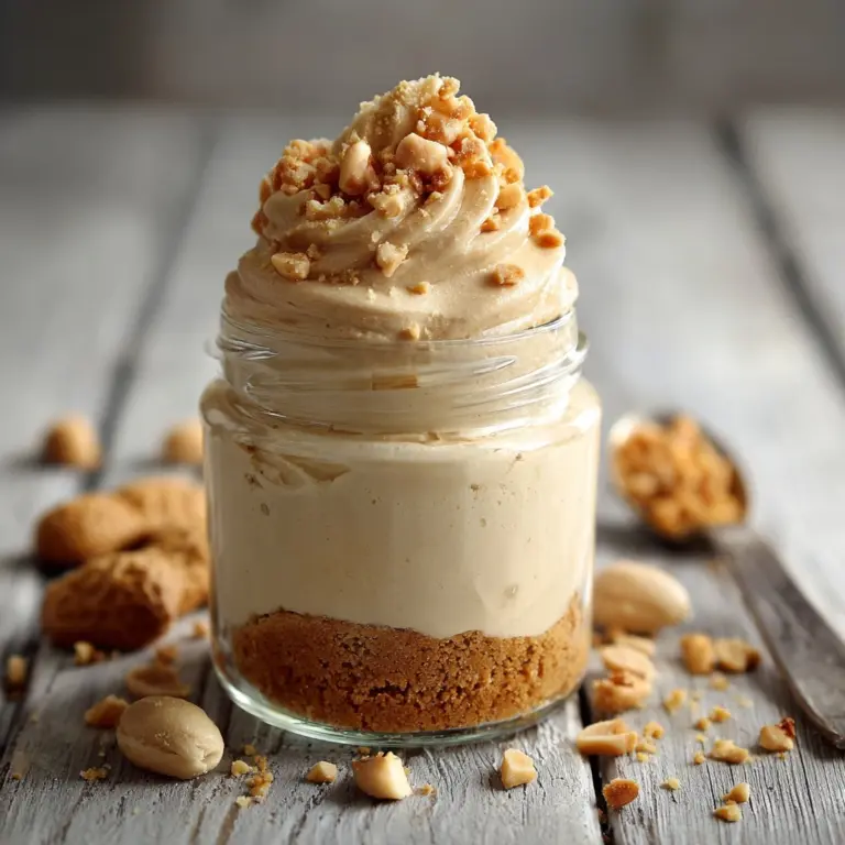 Peanut Butter Mousse with Crunchy Peanuts Recipe