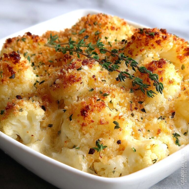 Creamy Baked Cauliflower Gratin Recipe