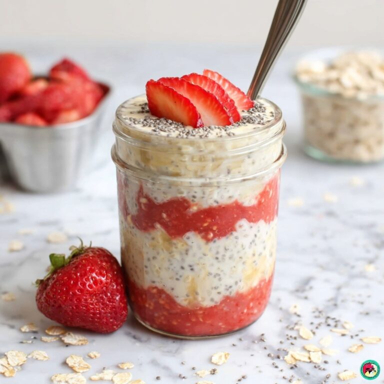 Strawberry Shortcake Overnight Oats Recipe