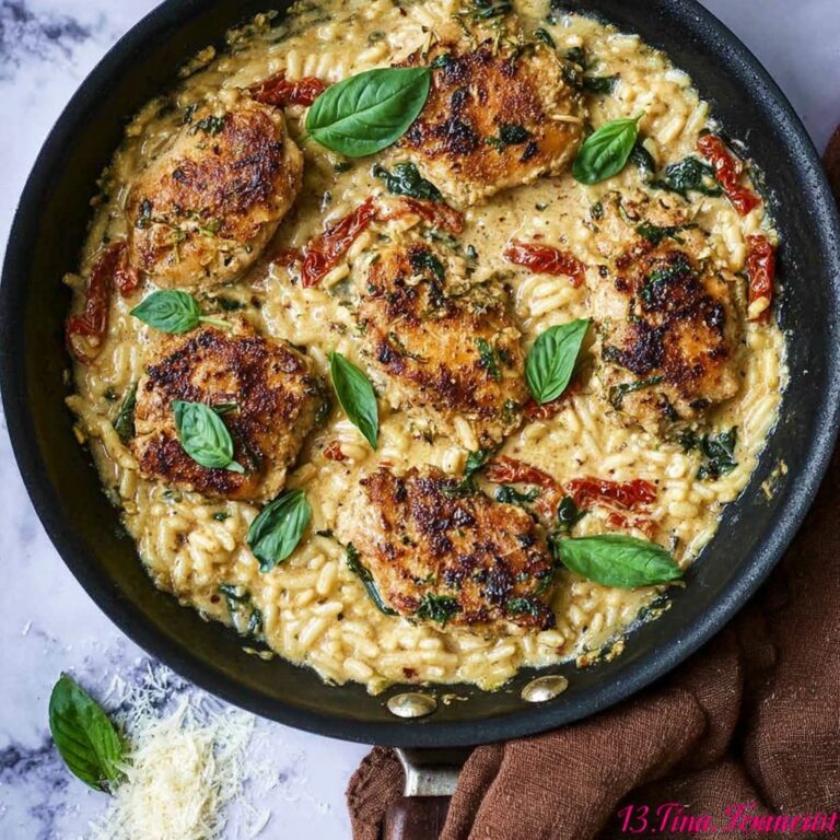 Marry Me Chicken Orzo (One-Pot Recipe) Recipe